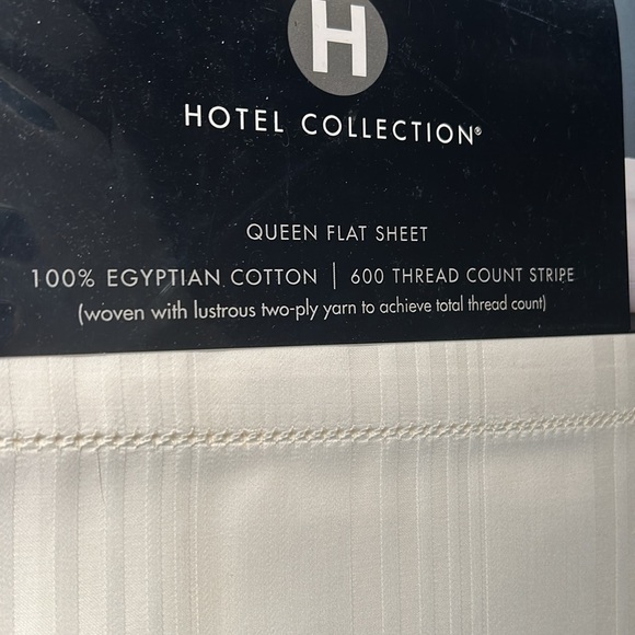 Hotel Collection Ecru Queen Flat Sheet - Picture 3 of 5